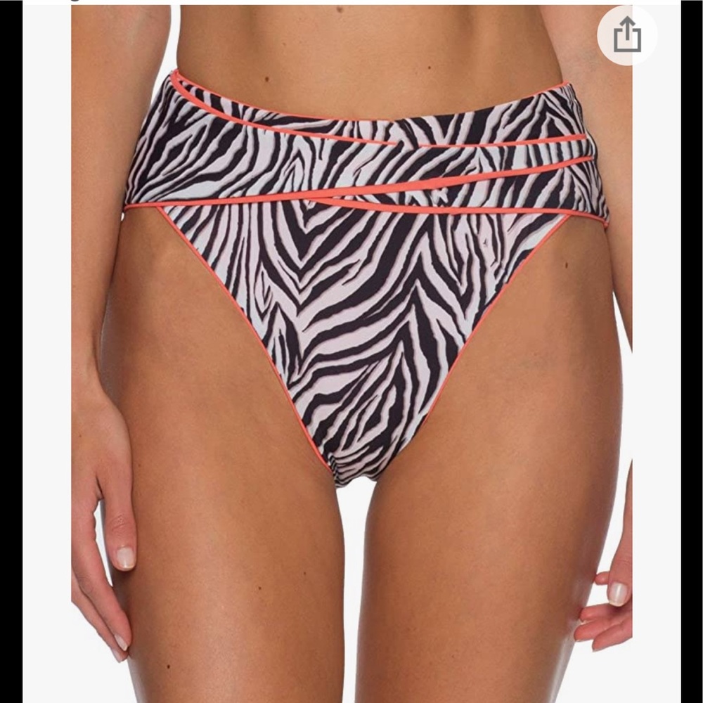 BECCA Animal Kingdom Printed High-waist Bottoms